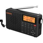 XHDATA D109 Taşınabilir Şarj Edilebilir Dijital Radyo, Bluetooth Sw/lw/mw/fm Radyo - Siyah