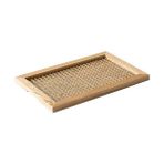 Xhltd Ev Japon Rattan Ahşap Depolama Plakası Nordic Çay Tepsisi Kahvaltı Retro Süslemeleri ve Süsler Tepsisi | Depolama Tepsileri (Yurt Dışından)