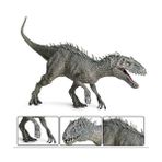 Xhltd Mutant Tyrannosaurus Plastik Jurassic Indominus Rex Aksiyon Figürleri, Açık Ağız Dinozor Modeli AZ21105 (Yurt Dışından) - Gri