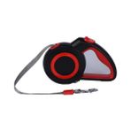 Xhltd Pet Traktör, Büyük, Orta ve Küçük Köpekler Için Yansıtıcı Otomatik Geri Çekilebilir Naylon Tasma (Yurt Dışından) - Kırmızı