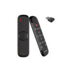 Xhltd W2 Pro Ses Uzaktan Kumanda 2.4g Kablosuz Klavye Hava Mouse Ir Öğrenme Mikrofon Jiroskop Android Tv Kutusu Için H96 Max (Yurt Dışından) - Siyah