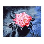 XIANGPEIFBH Kendin Yap Sayılarla Boyama Resimler Pembe Gül Kanvas Yağlıboya Tablo Ve Oturma Odası için Ev Dekoru Duvar Sanatı -40x50 cm (16X20 inç) Çerçevesiz