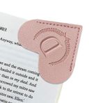 XIANGYUAN Baş Harfli Kişiselleştirilmiş Deri Kalp Kitap Ayracı 26 Harfli Köşe Kitap İşaretleri Kadın, Erkek, Çocuk, Kitap Severler için Kitap Aksesuarları Hediyeler (Pembe D)