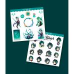 Xiao-Genshin İmpact-Xiao 2 Li Sticker Set Parlak Kağıt-Oyun Etiketi - Telefon -Hediye Süsleme