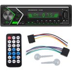 Xiaoai Araba Mp3 Çalar, 12 V Araba Mp3 Fm Ses Çalar Bluetooth Uzaktan Kumanda Stereo Çift USB Bluetooth Otomobil Radyo Kartı Uzaktan Kumanda Renkli Arka Işık (Yurt Dışından) - Siyah