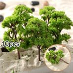 Xiaoba2 10 Adet Mini Model Ağaçlar Demiryolu Düzeni Diorama Wargame Sahne Minyatür Ağaçlar Diy Bina Peyzaj Dekorasyon (Yurt Dışından)