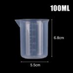 Xiaoba2 100 ml 12 Adet 100 ml Ölçü Kabı Dereceli Şeffafplastik Ölçekli Bardak Kimyasal Laboratuvar Sıvı Kabı Ölçü Sürahileri Mutfak Aletleri (Yurt Dışından)