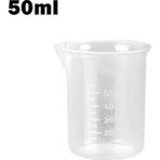 Xiaoba2 Şeffaf 50ML 25/30/50/100/150/250/500/1000ML Premium Şeffaf Plastik Dereceli Ölçüm Kabı Sapsız Dökme Ağzı Mutfak Aleti (Yurt Dışından)