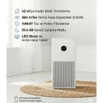 Xiaomi 43M² Modern Kare Tasarımlı Akıllı Hava Temizleyici Yer Kaplamayan Lazer Sensörlü LED Ekranlı, Alerjik Filtreli - Beyaz