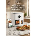 Xiaomi 4L Mi Smart AirFryer, Akıllı Programlama, OLED Ekran Şeffaf Pencereli Akıllı Fritöz 1600 Watt
