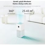 Xiaomi Akıllı Hava Temizleme Cihazı 43M² Etkili Alan Wi-Fi ve Sesli Kontrol Anti Alerjik Mi Air Kokuları etkili bir şekilde ortadan kaldırın Xiaomi Smart Air Purifier 4 Lite + Hediyeli - Gri