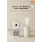 Xiaomi Az Yer Kaplayan Akıllı Hava Temizleme Cihazı Lazer Sensörlü Otomatik Mod Sigara Dumanı ve Yemek Kokusu Giderici + Hava Nemlendirici - Beyaz