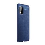 Xiaomi Mi 10 Lite Zoom Deri Görünümlü Silikon Lacivert