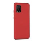 Xiaomi Mi 10 Lite Zoom Premium Silikon Kılıf Bordo