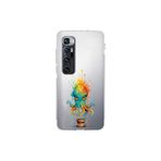 Xiaomi Mi 10 Ultra ile uyumlu Splash ahtapot tasarımlı şeffaf silikon kılıf