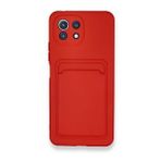 Xiaomi Mi 11 Kelvin Kartvizitli Silikon - Kırmızı Cep Telefonu Kılıfı