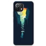 Xiaomi Mi 11 Lite Hd Desen Baskılı City Bird Sky Arka Kapak Kılıf
