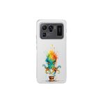 Xiaomi Mi 11 Ultra ile uyumlu Splash ahtapot Tasarımlı Slimfit şeffaf silikon kılıf