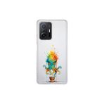 Xiaomi Mi 11T ile uyumlu Splash ahtapot tasarımlı şeffaf silikon kılıf