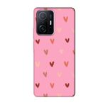 Xiaomi Mi 11T Kalp Desen Pembe Telefon Kılıfı