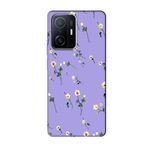 Xiaomi Mi 11t Pro Çiçekli Lila Telefon Kılıfı, cssst823590485
