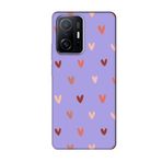 Xiaomi Mi 11T Pro Kalp Desen Lila Telefon Kılıfı, cssst823590315