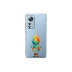 Xiaomi Mi 12 Lite ile uyumlu Splash ahtapot Tasarımlı Slimfit şeffaf silikon kılıf