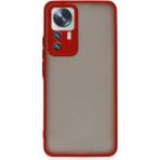 Xiaomi Mi 12T Pro Kılıf Montreal Silikon Kapak - Kırmızı - Renkli