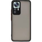 Xiaomi Mi 12T Pro Kılıf Montreal Silikon Kapak - Siyah - Renkli