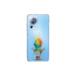 Xiaomi Mi 13 Lite ile uyumlu Splash ahtapot Tasarımlı Slimfit şeffaf silikon kılıf