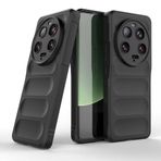 Xiaomi Mi 13 Ultra İle Uyumlu Kılıf Esnek TPU Oyuklu Arka Yüzey Tasarımlı Etnik Silikon Kapak 32584 Siyah