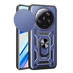 Xiaomi Mi 13 Ultra İle Uyumlu Kılıf Magnetik Standlı Kamera Korumalı Sürgülü Vega Kapak 33196 Mavi