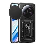 Xiaomi Mi 13 Ultra Kılıf Standlı Yüzüklü Kamera Sürgülü Kapak