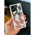Xiaomi Mi 13T/13T Pro Kılıf Tasarımlı Desenli Kamera Korumalı Şeffaf Kelebek Esnek Yumuşak Silikon Kapak - Xiaomi 13T/13T Pro - Desi Kelebek