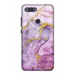 Xiaomi Mi 8 Lite Kılıf Baskılı Mor Mermer Desenli Zipax A++ Silikon - 2015