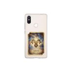 Xiaomi Mi 8 SE ile Uyumlu Burç Kartları Koç Tasarımlı Şeffaf Silikon Kılıf