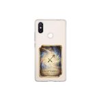 Xiaomi Mi 8 SE ile Uyumlu Burç Kartları Yay Tasarımlı Şeffaf Silikon Kılıf