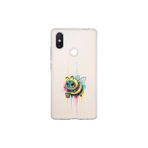 Xiaomi Mi 8 SE ile uyumlu Splash arı tasarımlı şeffaf silikon kılıf