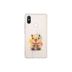 Xiaomi Mi 8 SE ile Uyumlu Splash Kapibara Tasarımlı Slimfit Şeffaf Silikon Kılıf