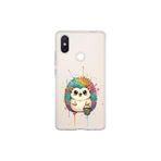 Xiaomi Mi 8 SE ile Uyumlu Splash Kirpi Tasarımlı Şeffaf Silikon Kılıf