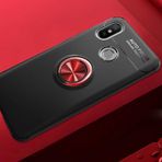 Xiaomi Mi 8 Se Kılıf Kamera Çıkıntılı Renkli Yüzüklü Standlı Mıknatıslı Kapak Ravel