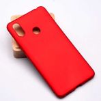 Xiaomi Mi 8 Se Kılıf Soft ve Pürüzsüz Yüzey Ipeksi Silikon Kapak Hopy - Kırmızı