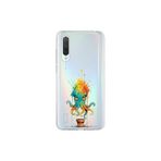 Xiaomi Mi 9 Lite ile uyumlu Splash ahtapot Tasarımlı Slimfit şeffaf silikon kılıf