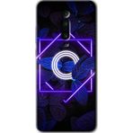Xiaomi Mi 9T Dark Neon Yaprak Ö Harfi Baskılı Uyumlu Silikon Kılıf