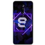 Xiaomi Mi 9T Dark Neon Yaprak S Harfi Baskılı Uyumlu Silikon Kılıf
