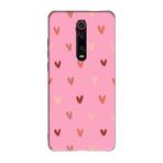 Xiaomi Mi 9T Kalp Desen Pembe Telefon Kılıfı, cssst823589390