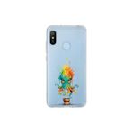 Xiaomi Mi A2 Lite ile uyumlu Splash ahtapot Tasarımlı Slimfit şeffaf silikon kılıf