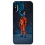Xiaomi Mi A2 Lite Smoke Astronot Baskılı Uyumlu Silikon Kılıf