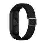 Xiaomi Mi Band 3 Mixed Siyah Hasır Örme Kordon Kayış