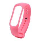 Xiaomi Mi Band 3 ve Mi Band 4 Saydam Pembe Yedek Silikon Bileklik